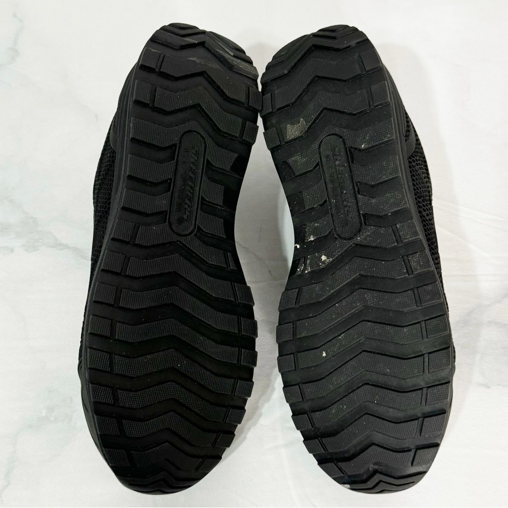 🥈 537. Sketchers Womens 9.5 Work Utility Composite Toe Memory Foam Black Shoes - Picture 10 of 12